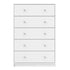 May Chest of 5 Drawers in White